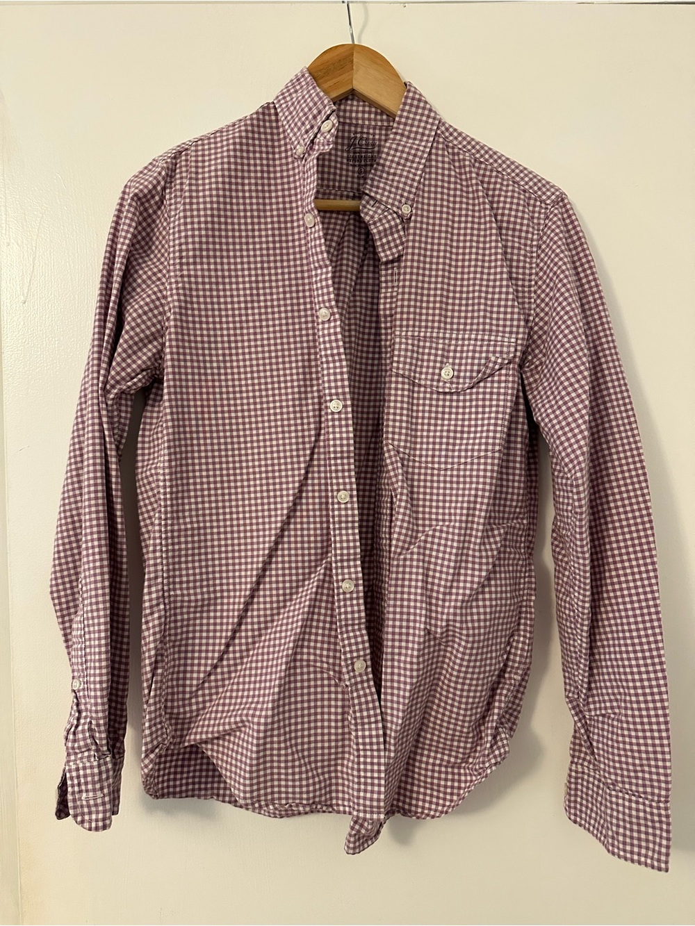 J. Crew - Purple & White Gingham